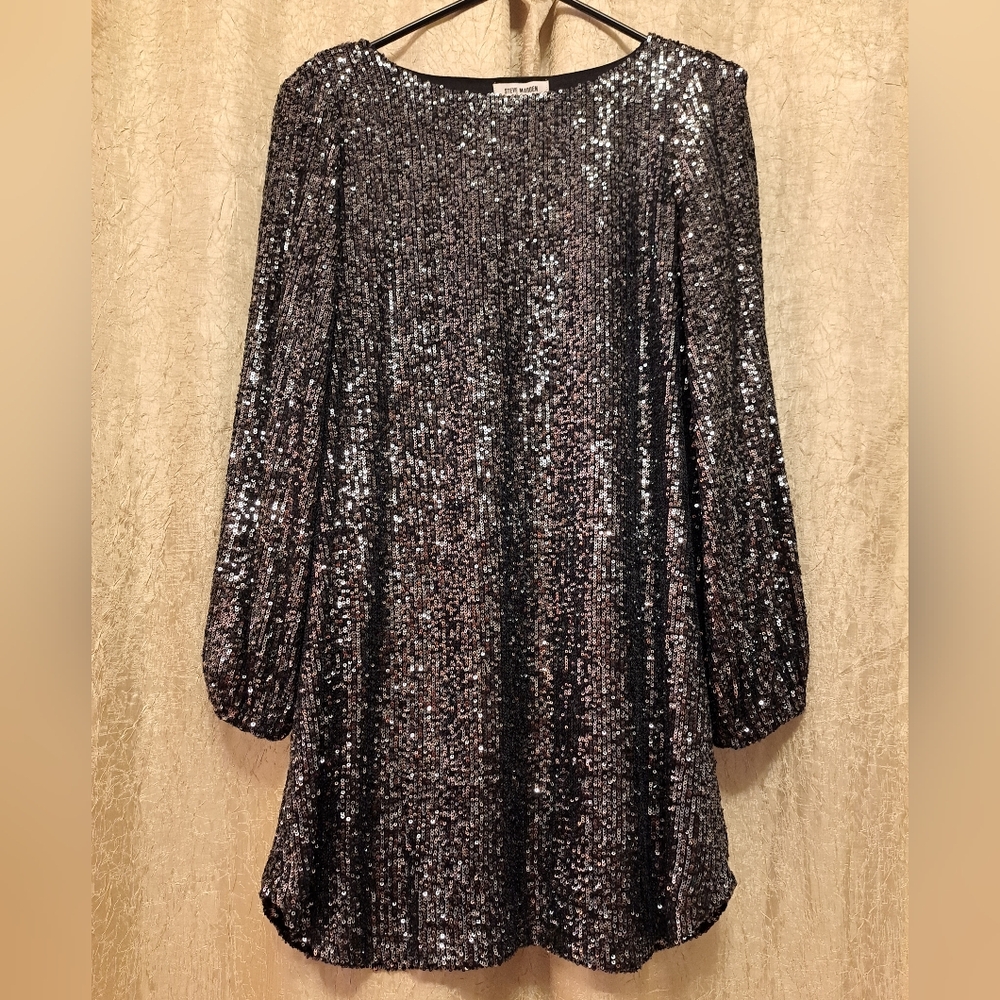 GunMetal Steve Madden Sequin Dress